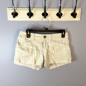 White Denim Shorts